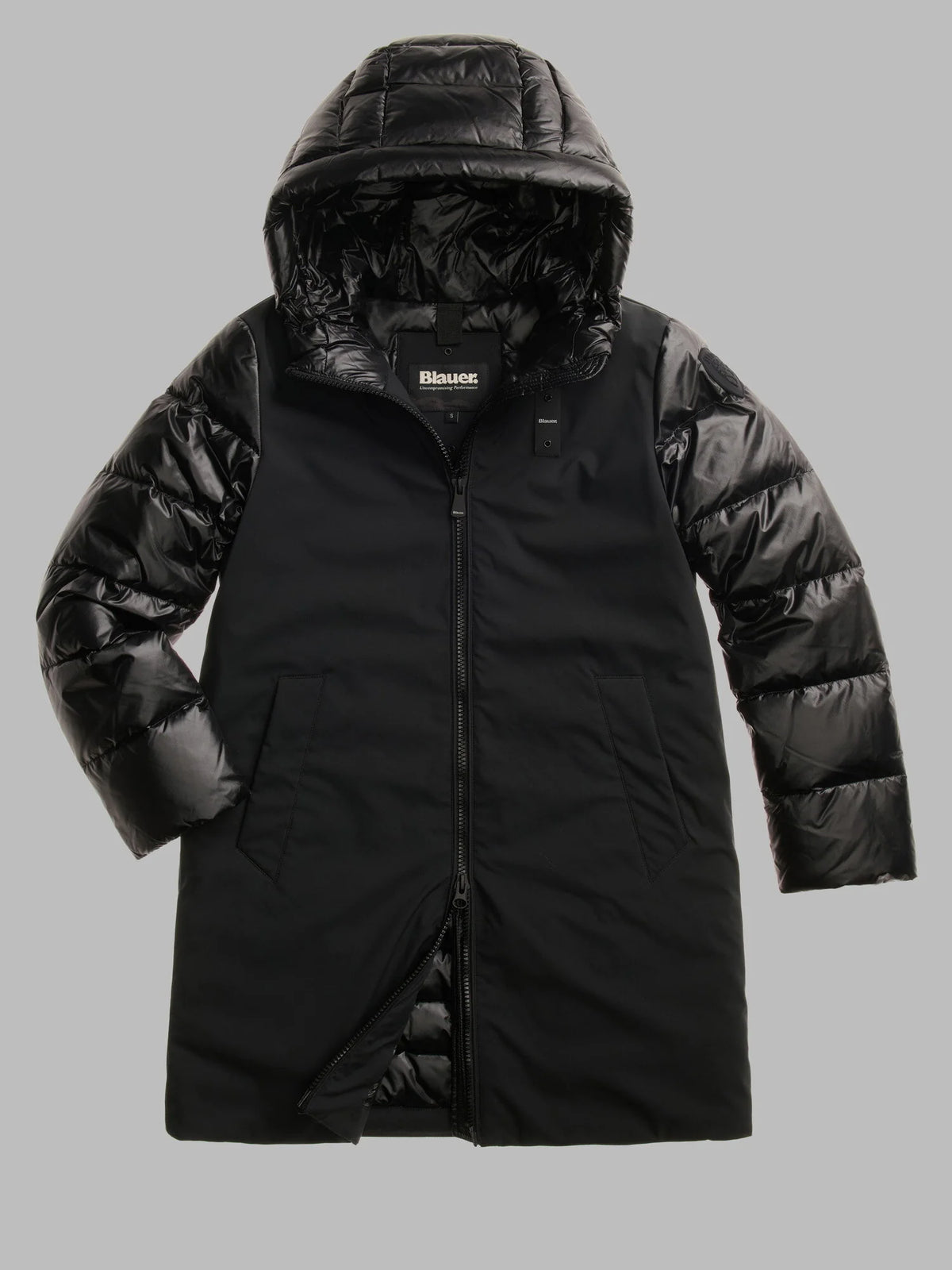 Piumino lungo Blauer Sawyer — Nero — vista 2