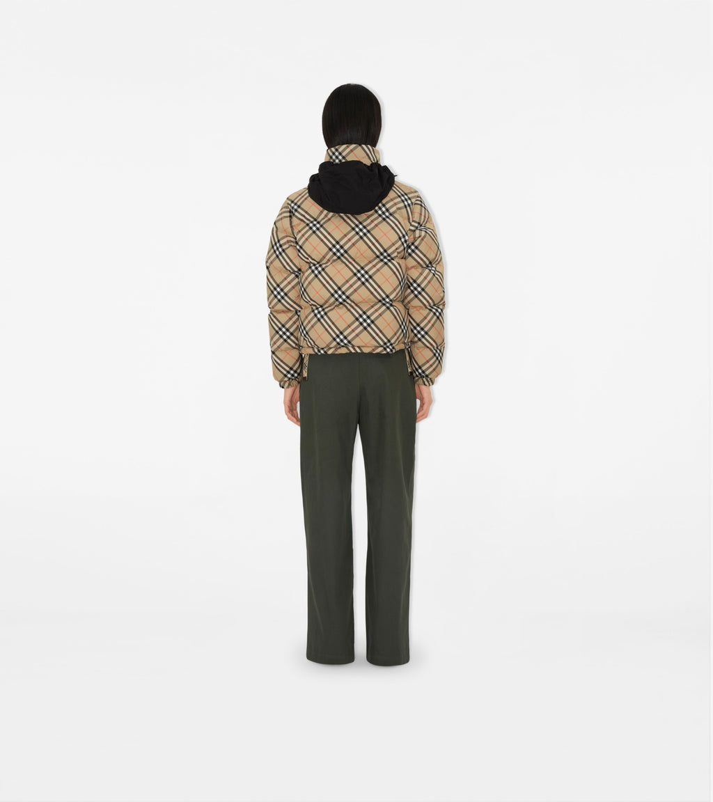 Burberry Check Ambleside Puffer Jacket – Sand