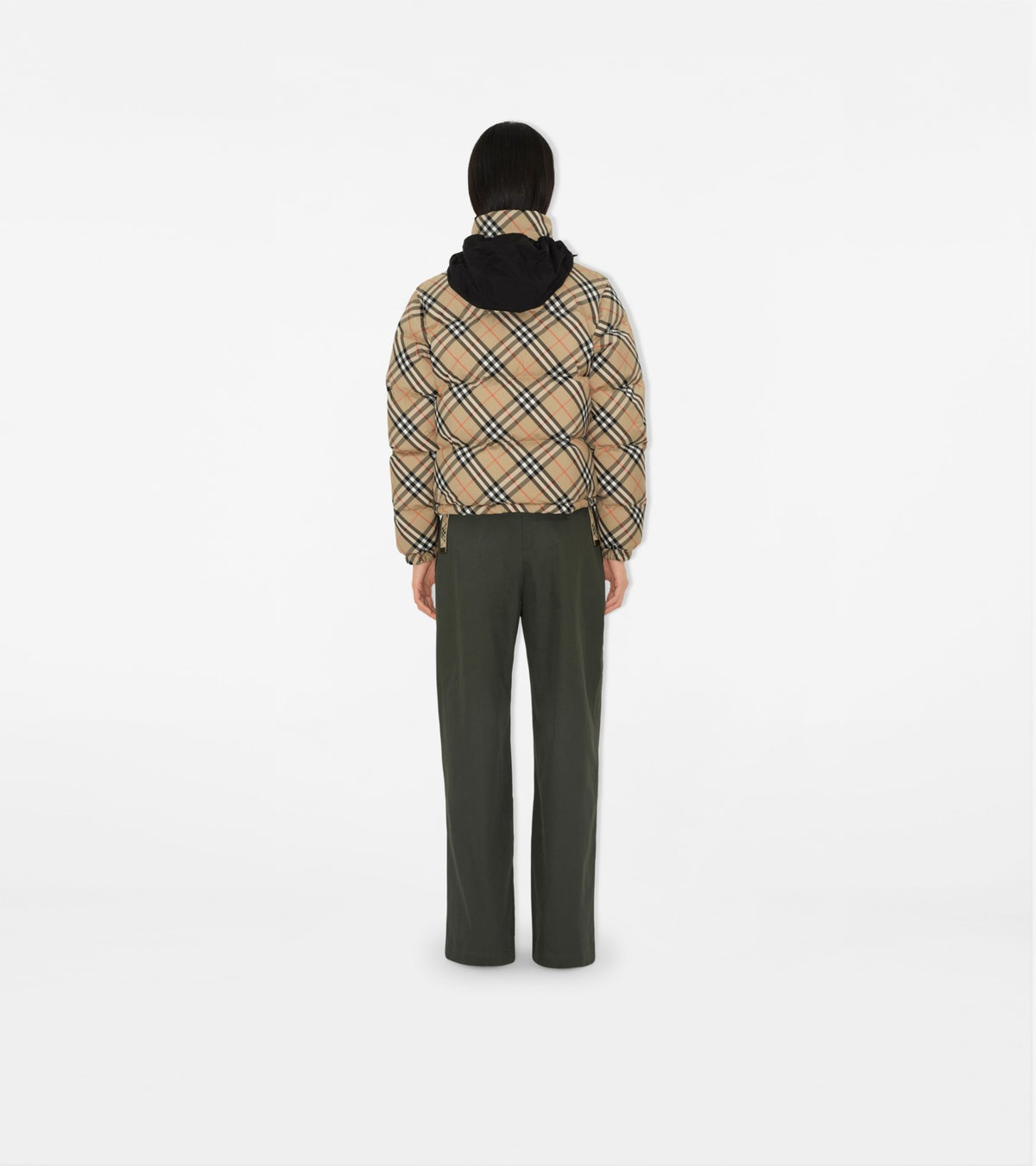 Burberry Check Ambleside Puffer Jacket – Sand