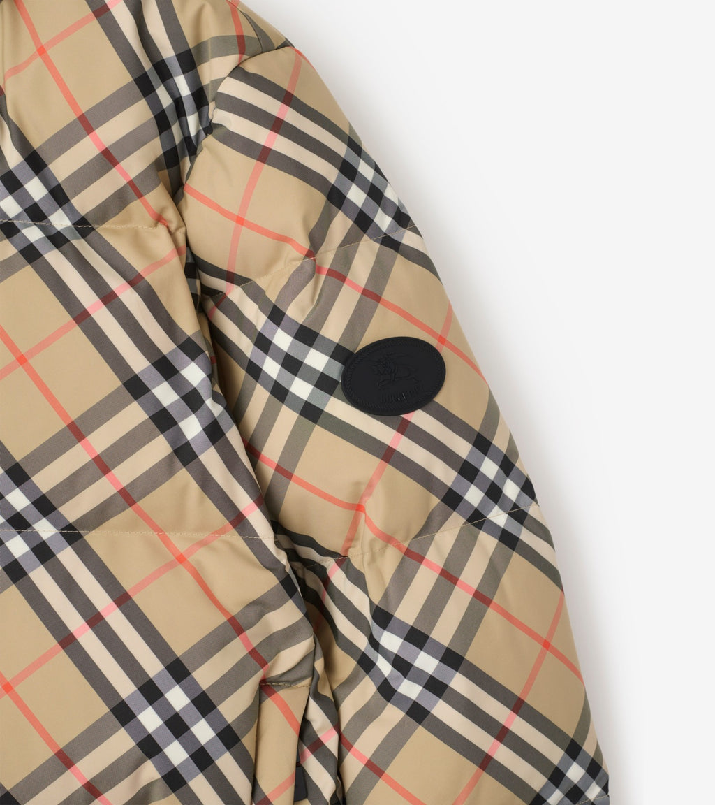 Burberry Check Ambleside Puffer Jacket – Sand