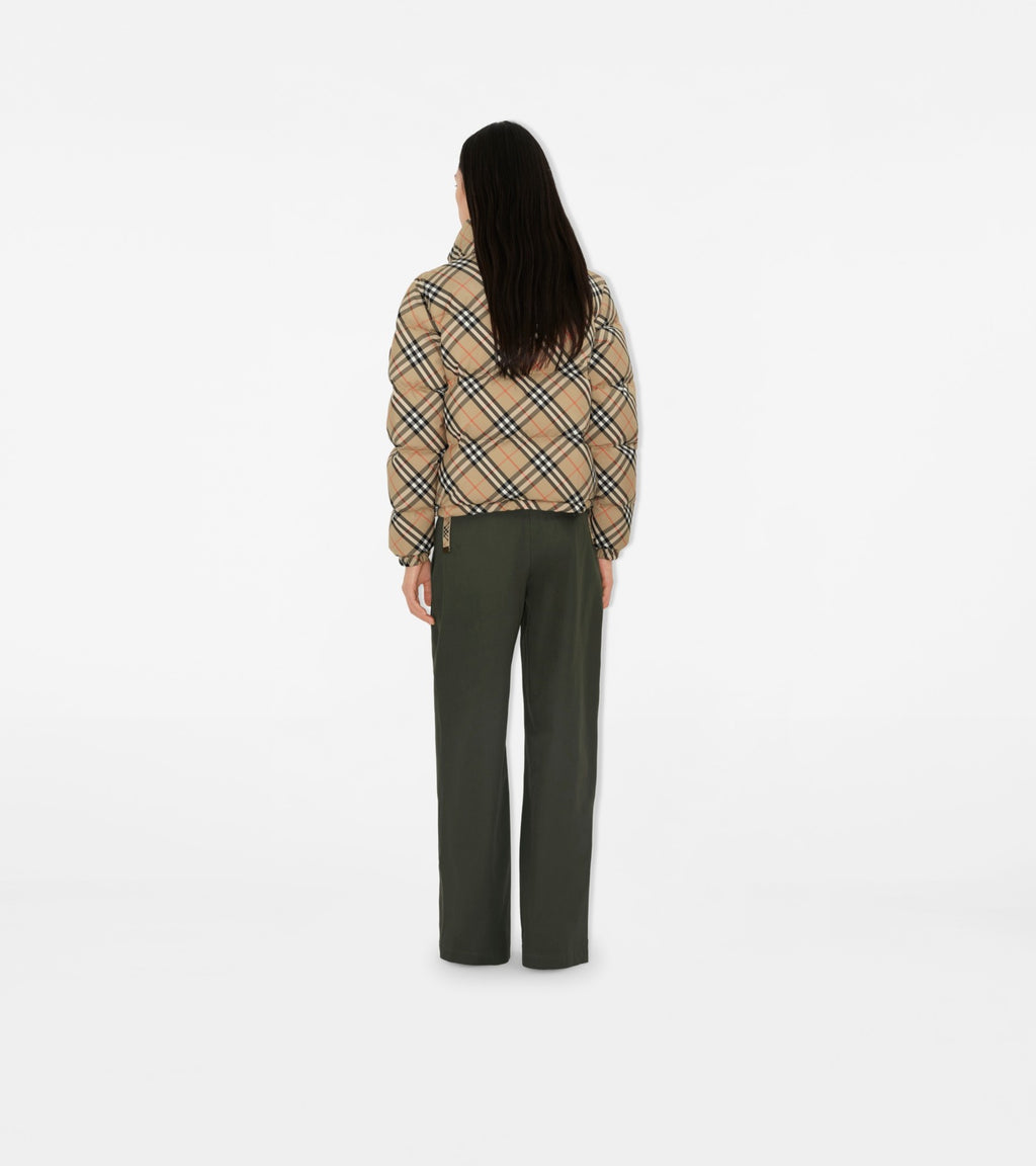 Burberry Check Ambleside Puffer Jacket – Sand