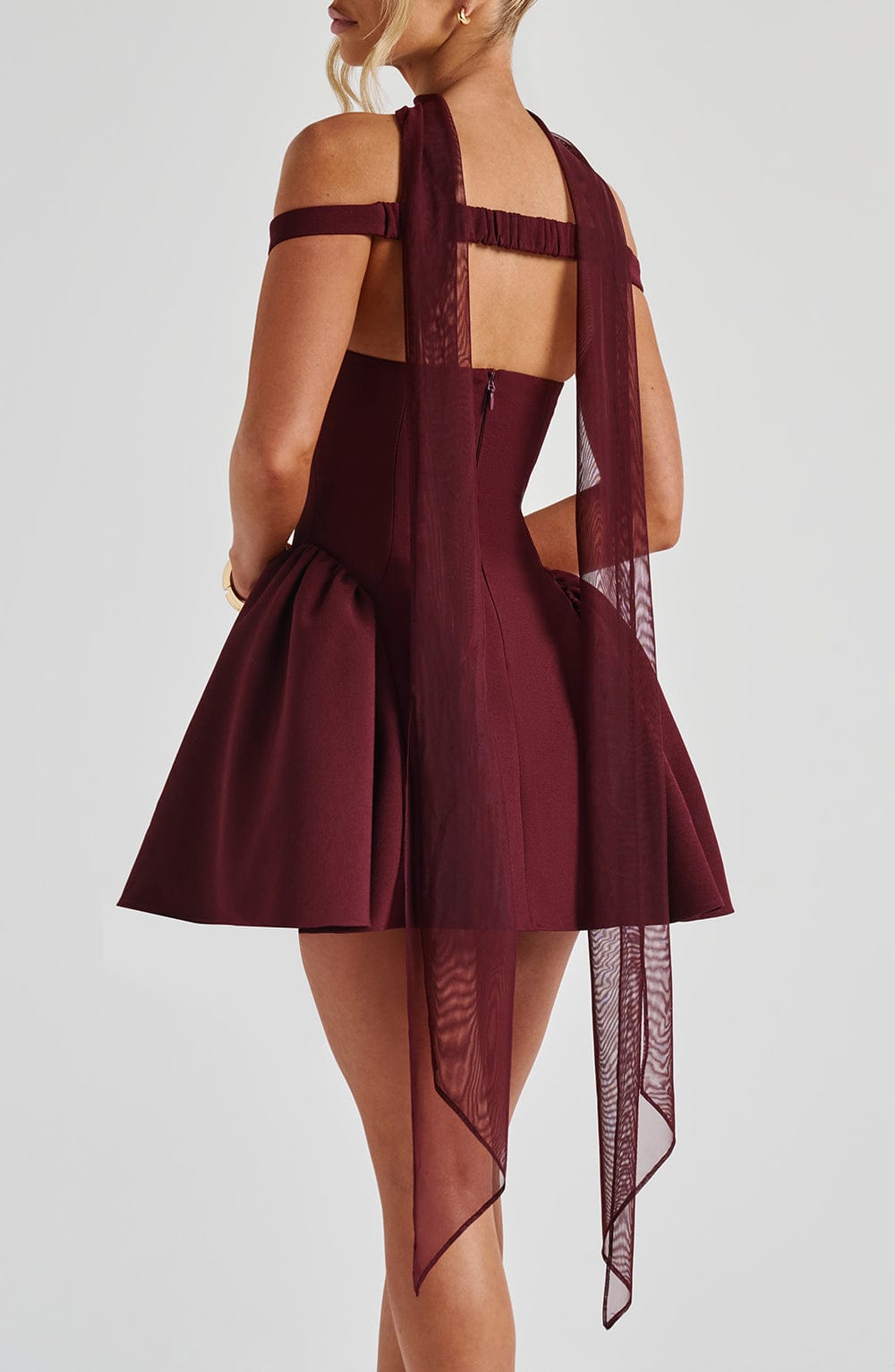 Foulard Ayla — Rouge cerise