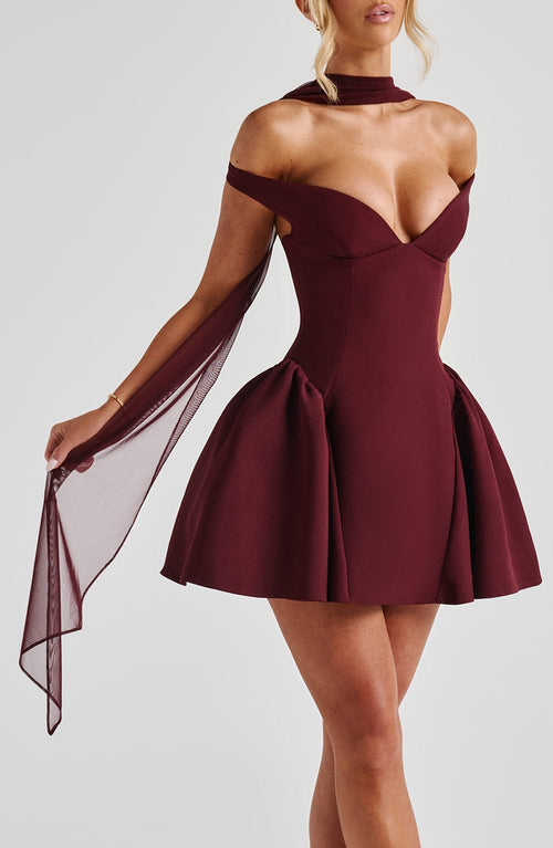 Foulard Ayla — Rouge cerise
