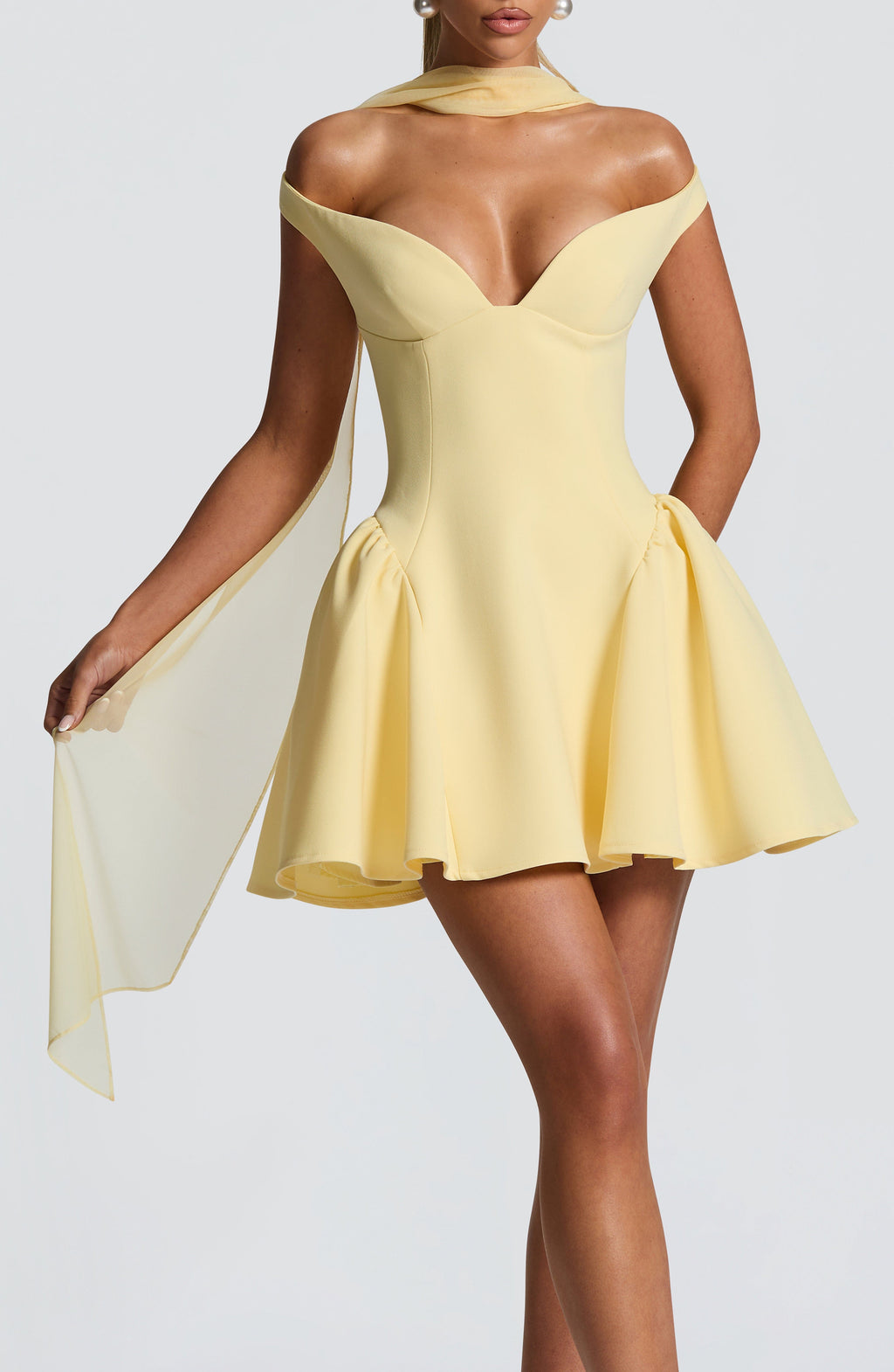 Foulard Ayla — Jaune citron