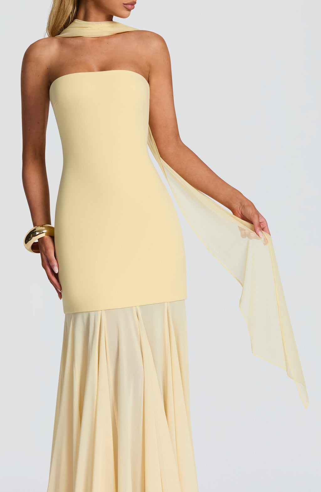 Foulard Ayla — Jaune citron
