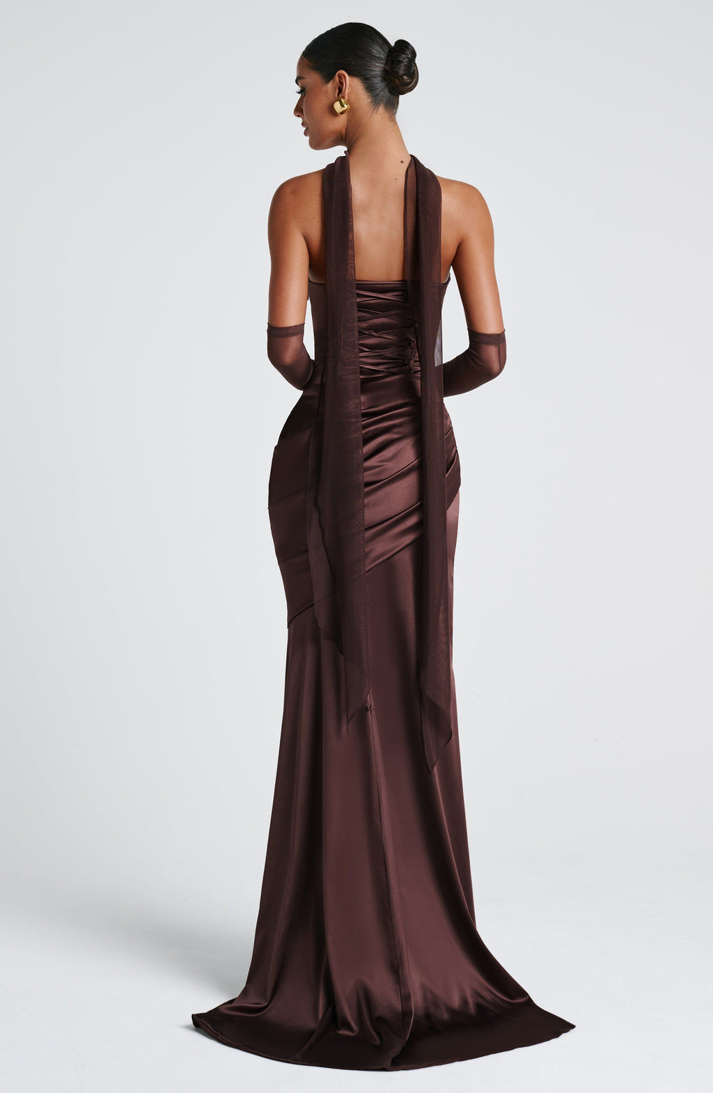 Ayla scarf — Plum brown