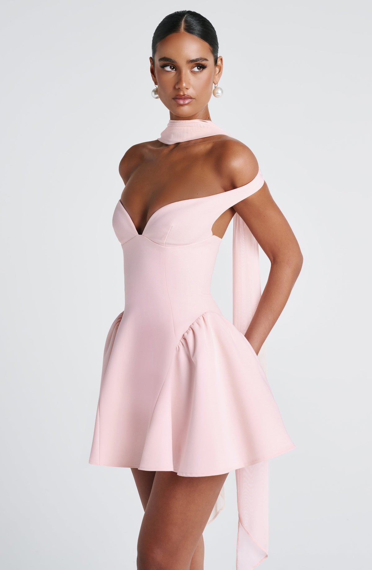 Foulard Ayla — Rose poudré