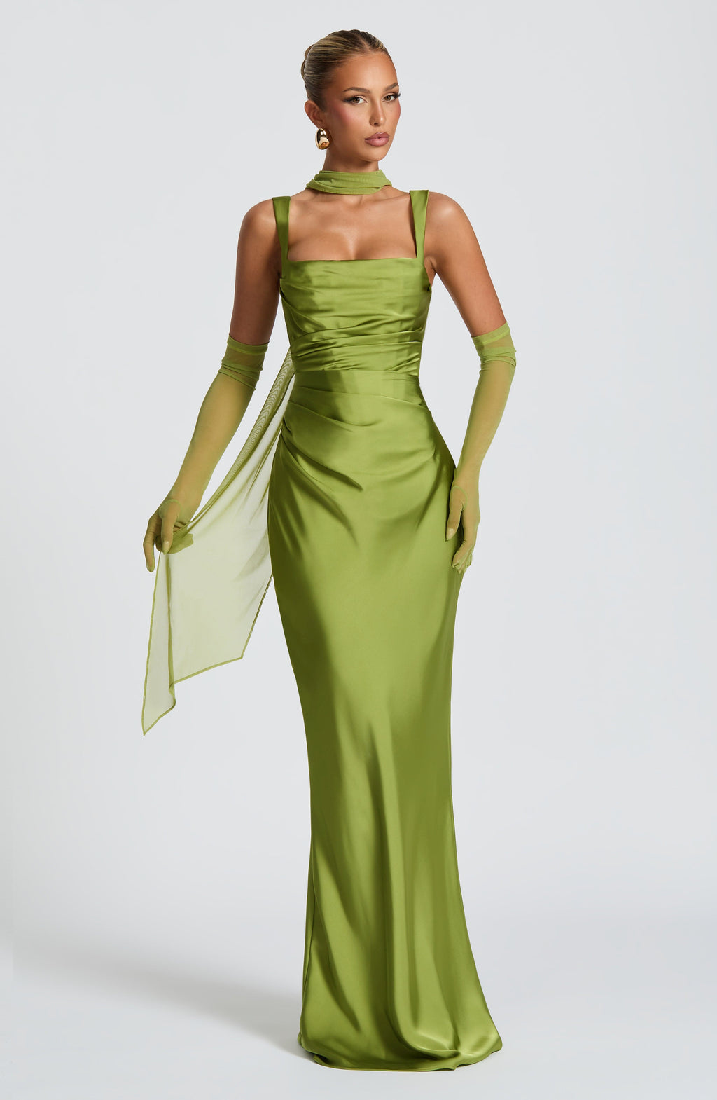 Foulard Ayla — Vert olive