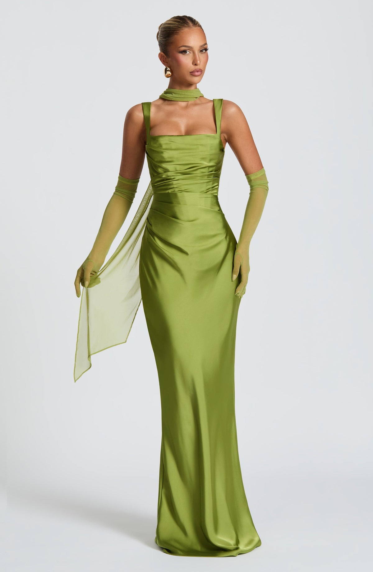 Foulard Ayla — Vert olive