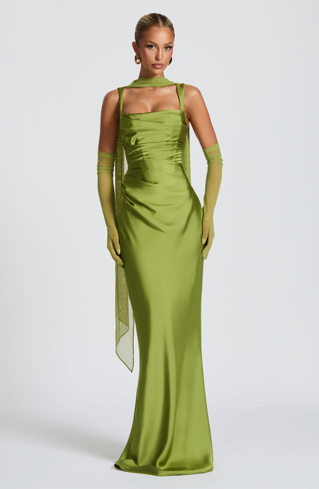 Foulard Ayla — Vert olive