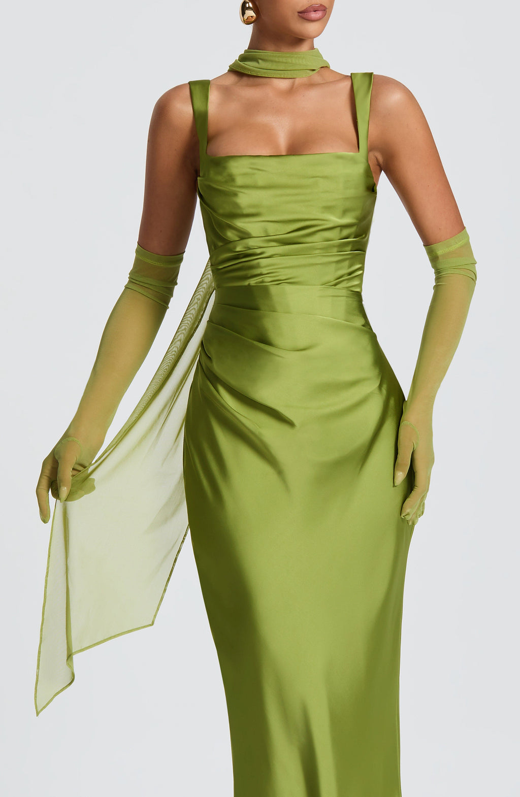 Foulard Ayla — Vert olive