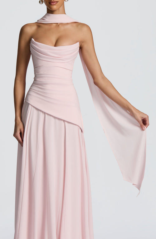 Foulard Mila — Rose poudré