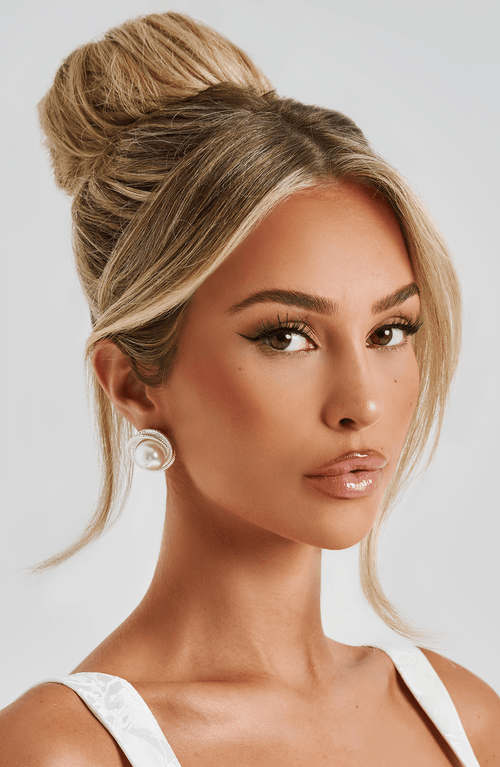 Boucles d'oreilles Davina — Argenté