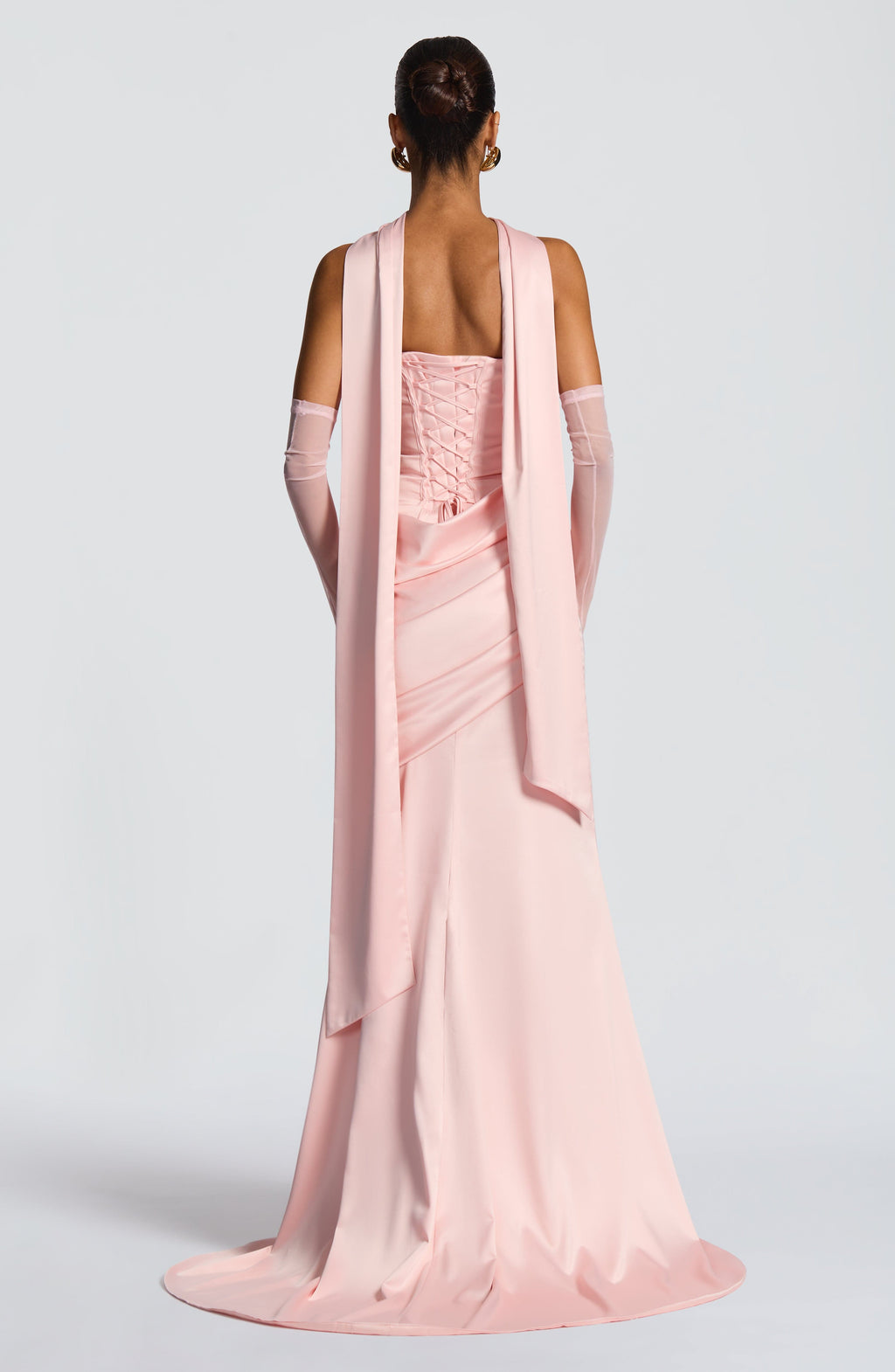 Foulard Sybil — Rose poudré