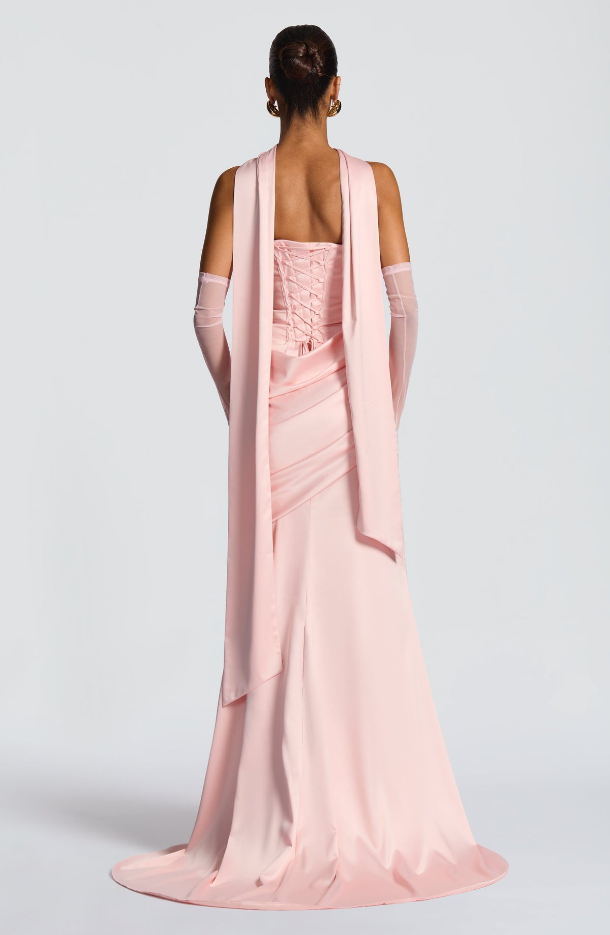 Foulard Sybil — Rose poudré