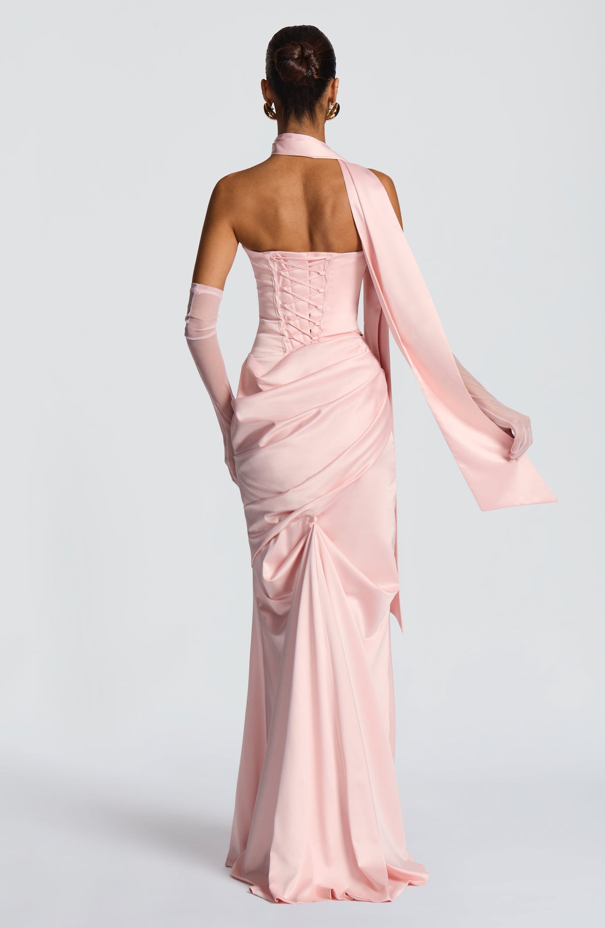 Foulard Sybil — Rose poudré