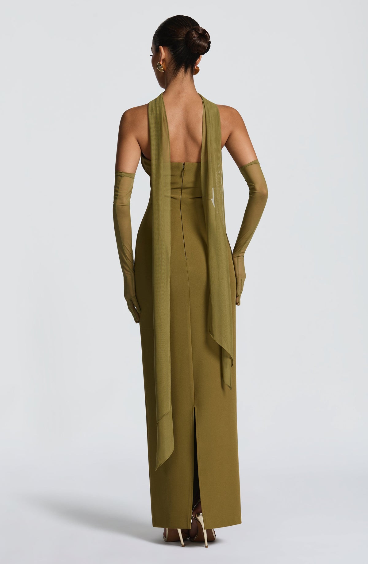 Foulard Ayla — Vert olive foncé