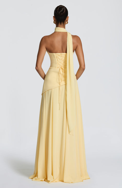 Foulard Mila — Jaune citron