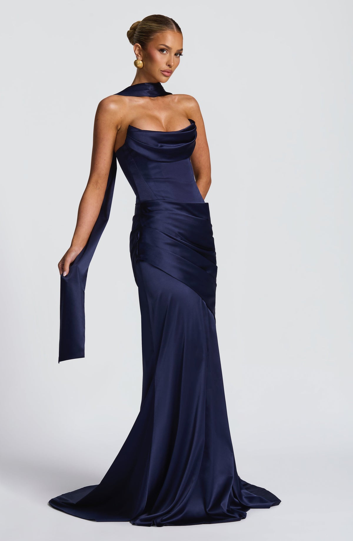 Foulard Sybil — Bleu marine
