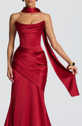 Foulard Sybil — Rouge profond