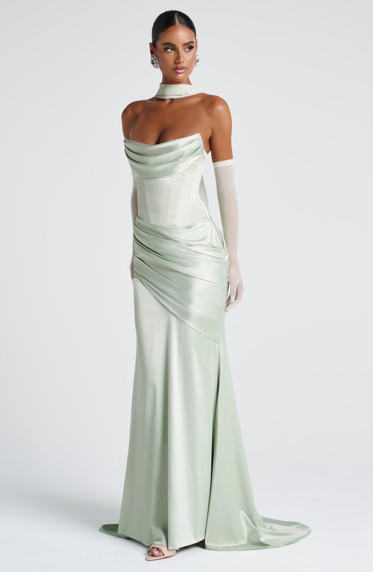 Foulard Sybil — Vert menthe