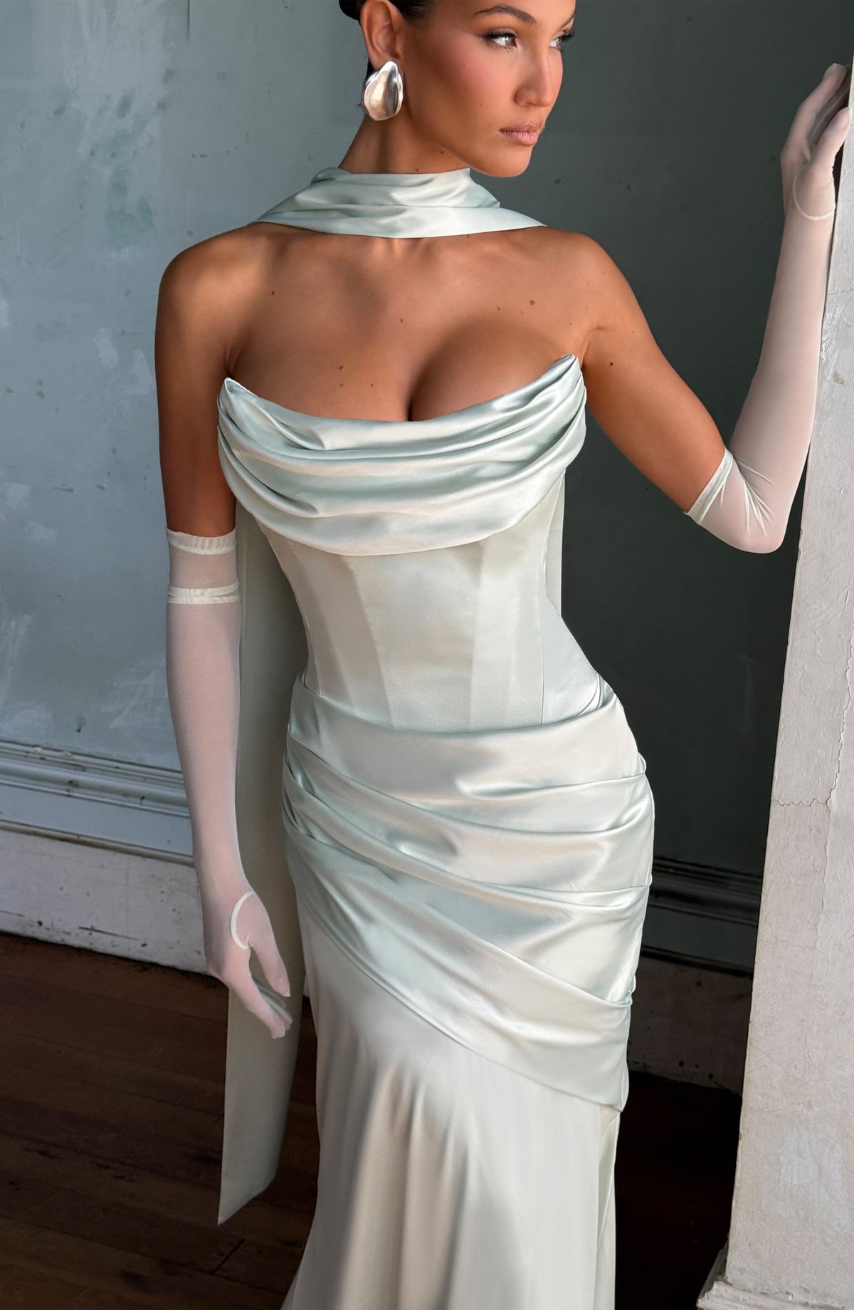 Foulard Sybil — Vert menthe