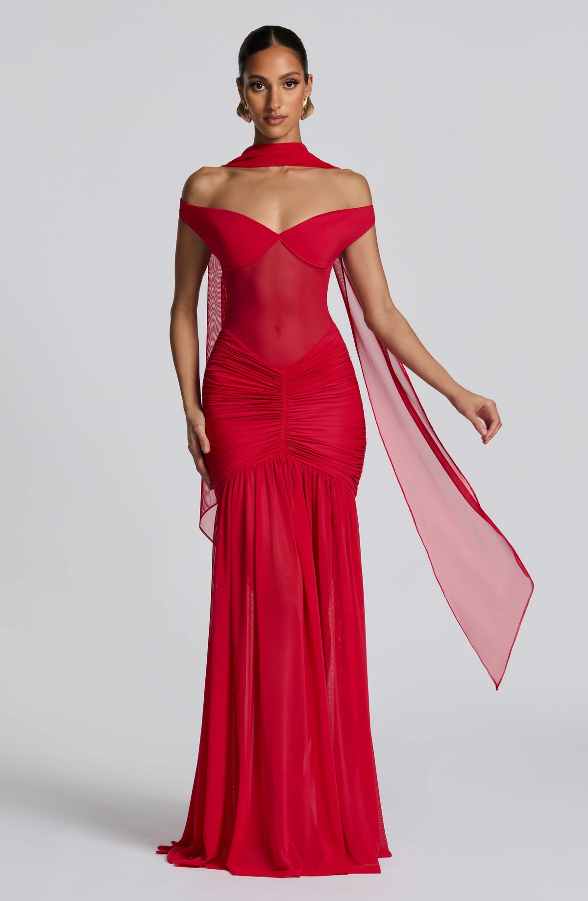 Foulard Ayla — Rouge