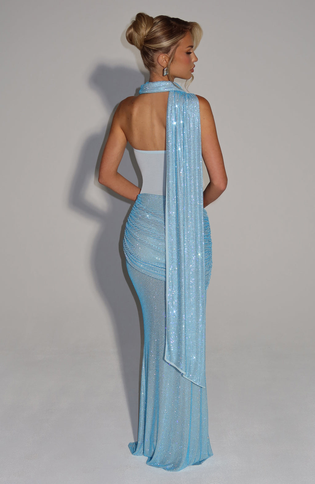 Foulard Tavia — Bleu aqua