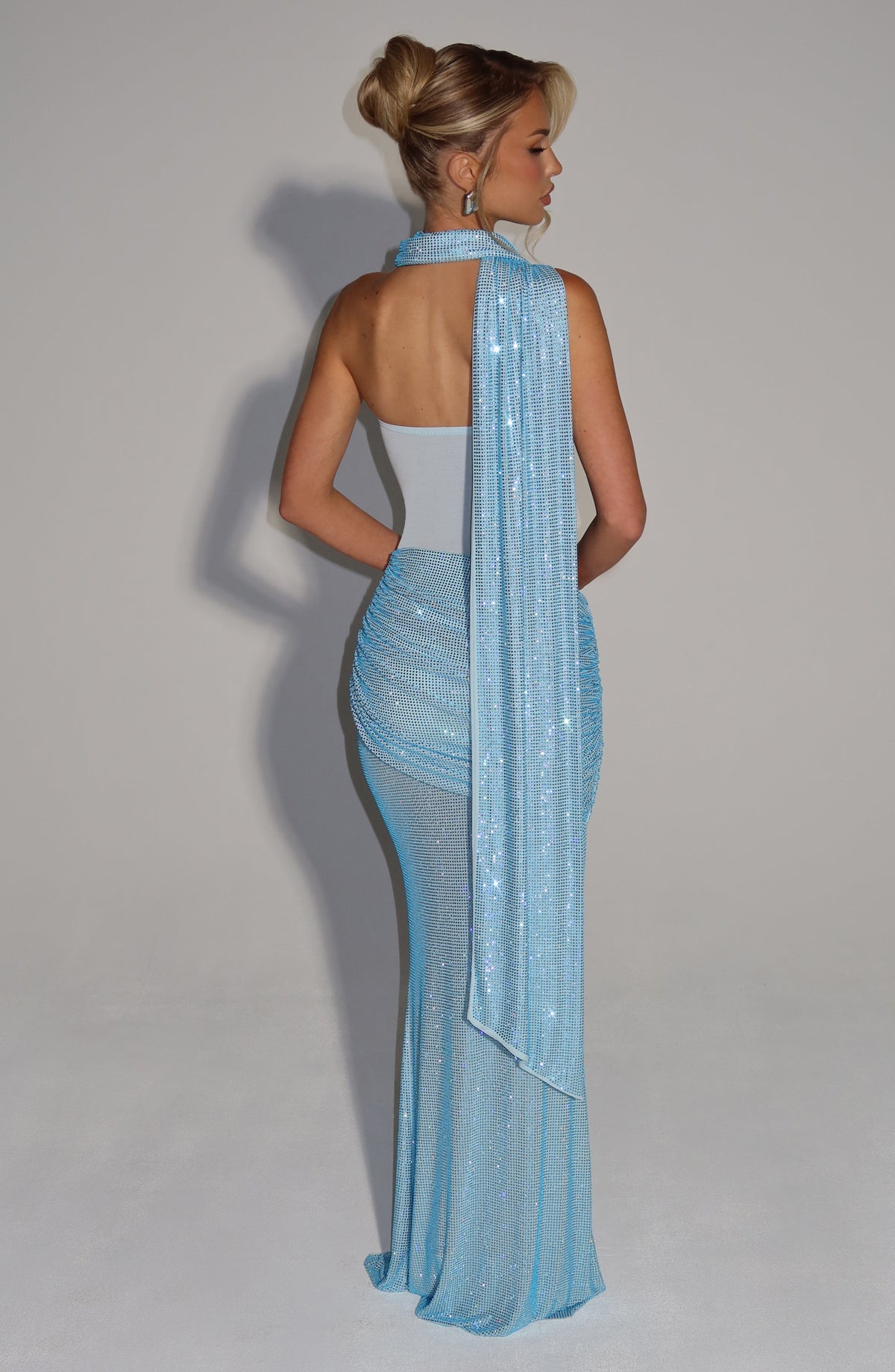 Foulard Tavia — Bleu aqua