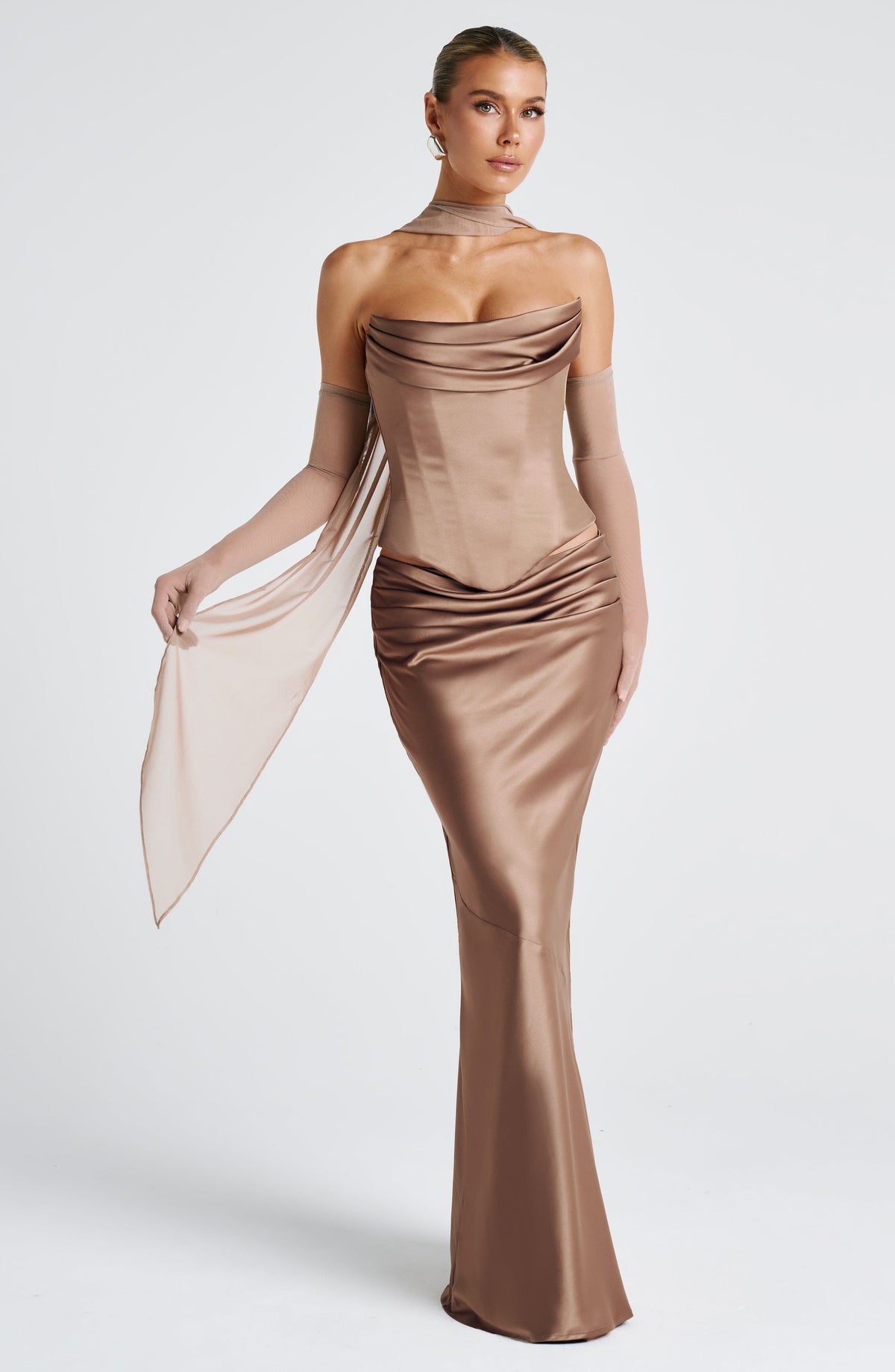 Foulard Ayla — Noisette