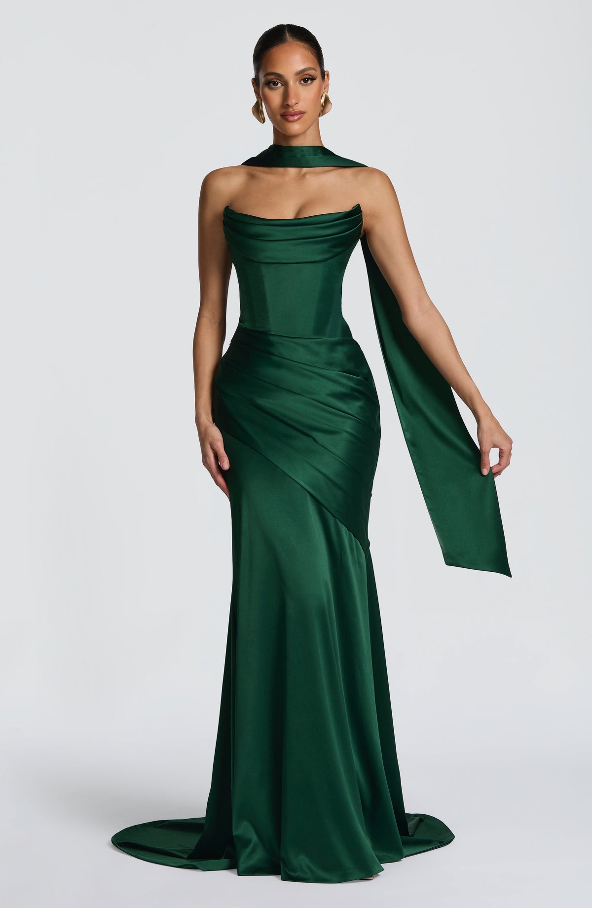Foulard Sybil — Vert émeraude