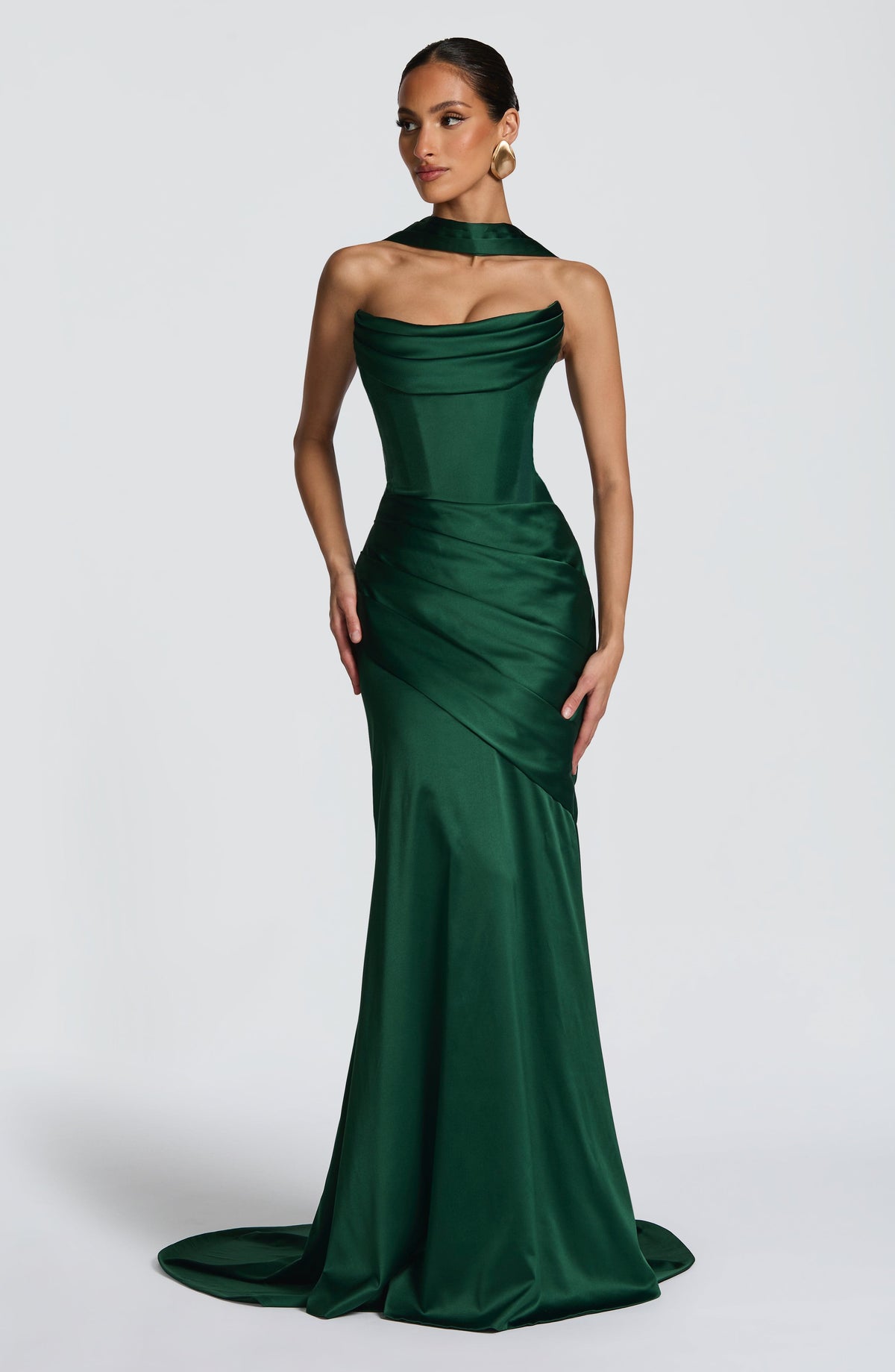 Foulard Sybil — Vert émeraude