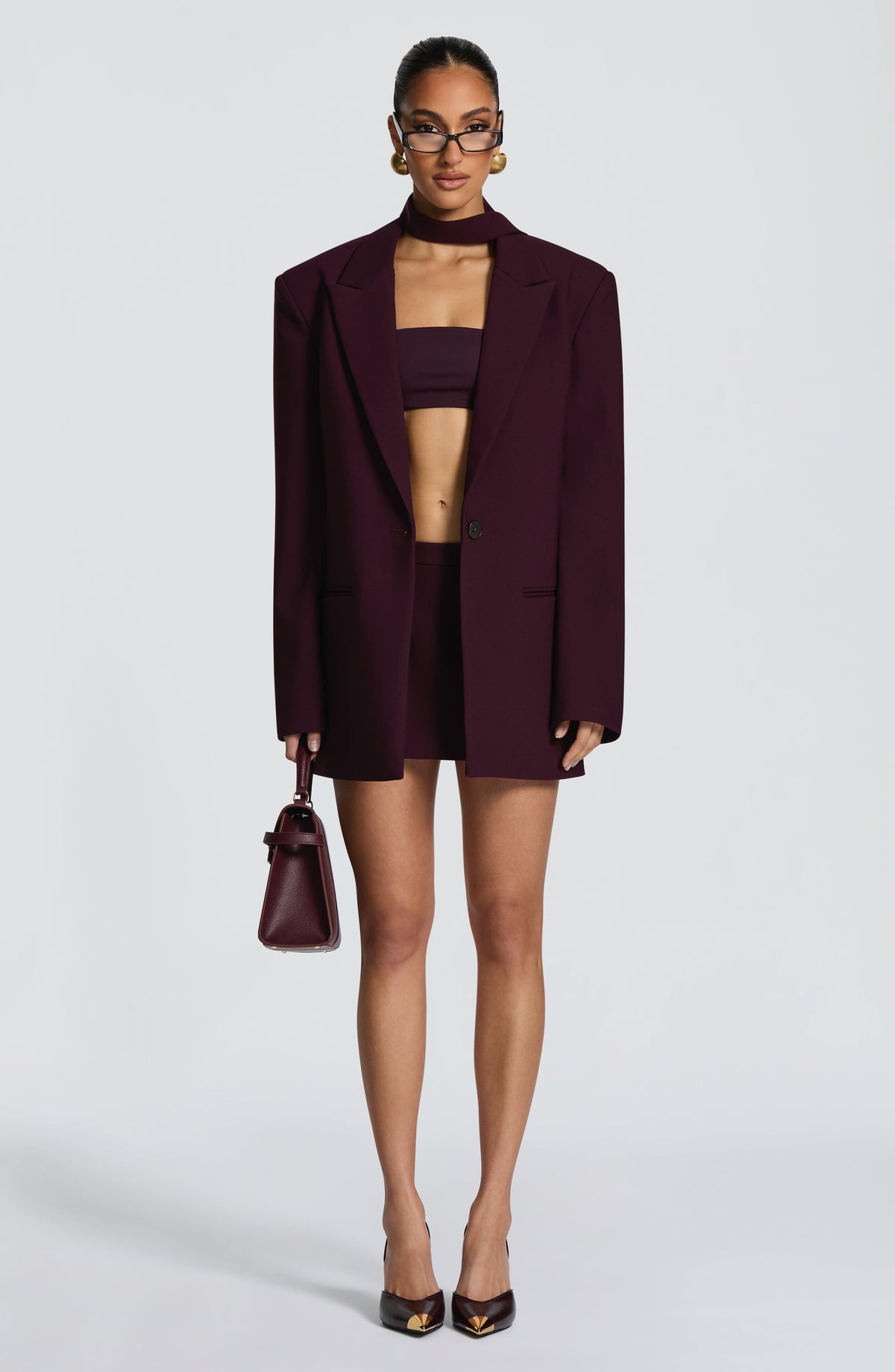 Foulard Vinnie — Prune