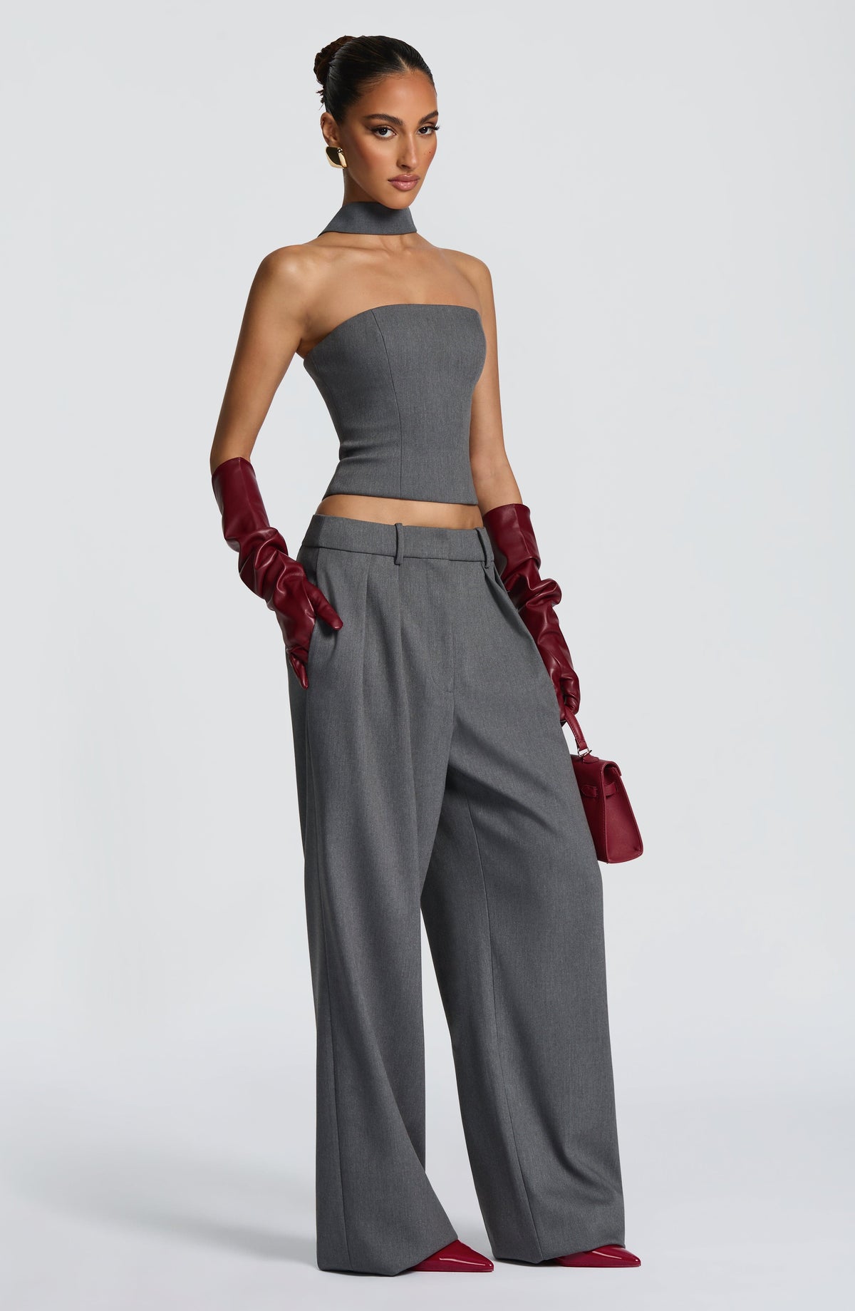 Foulard Vinnie — Gris chiné
