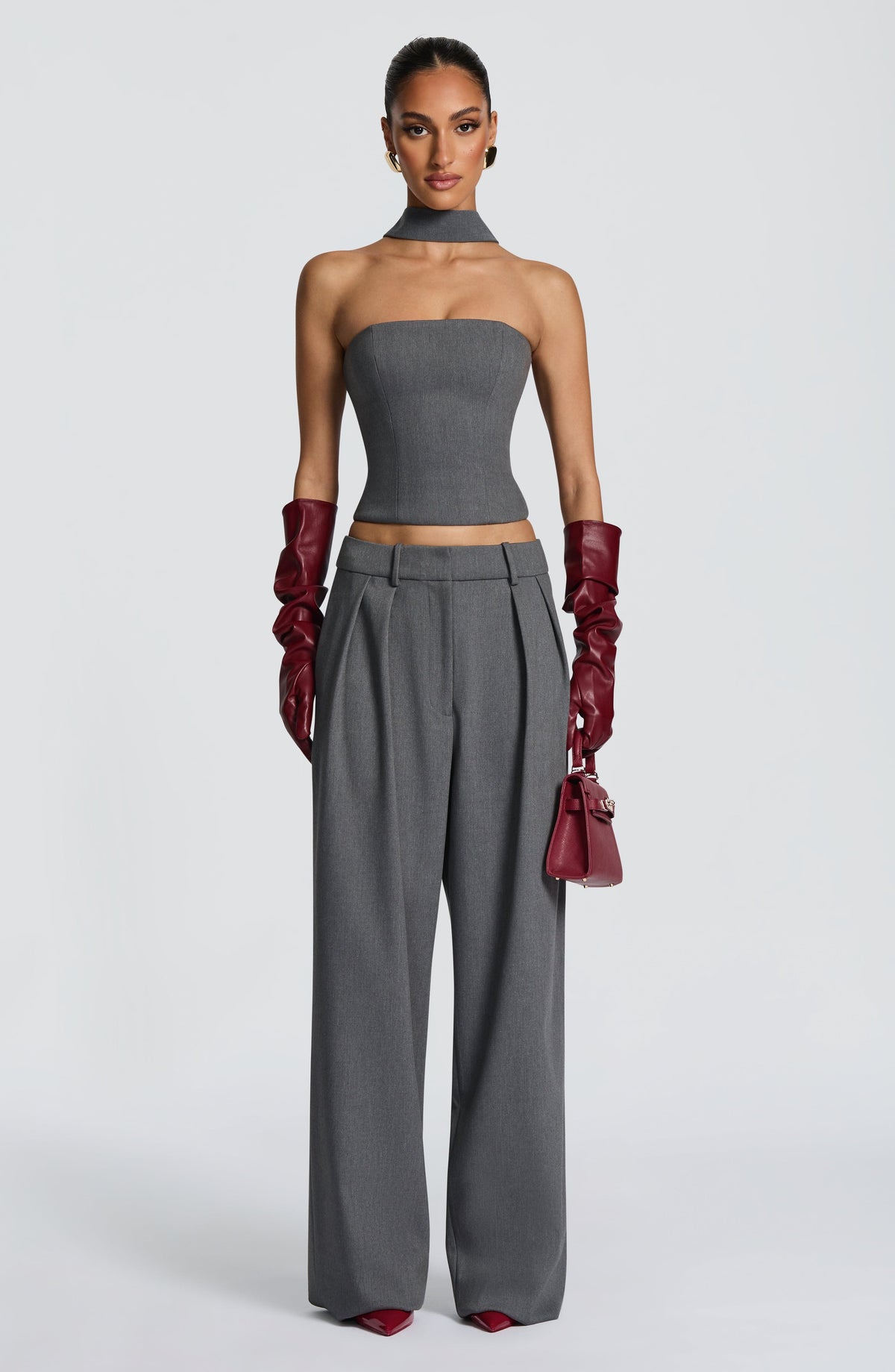 Foulard Vinnie — Gris chiné