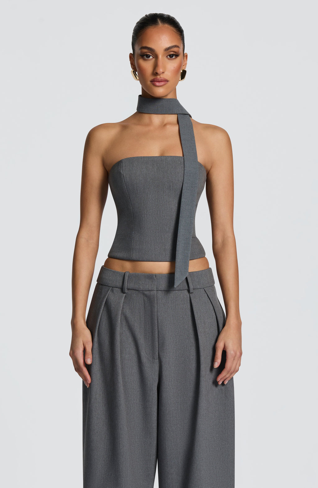 Foulard Vinnie — Gris chiné