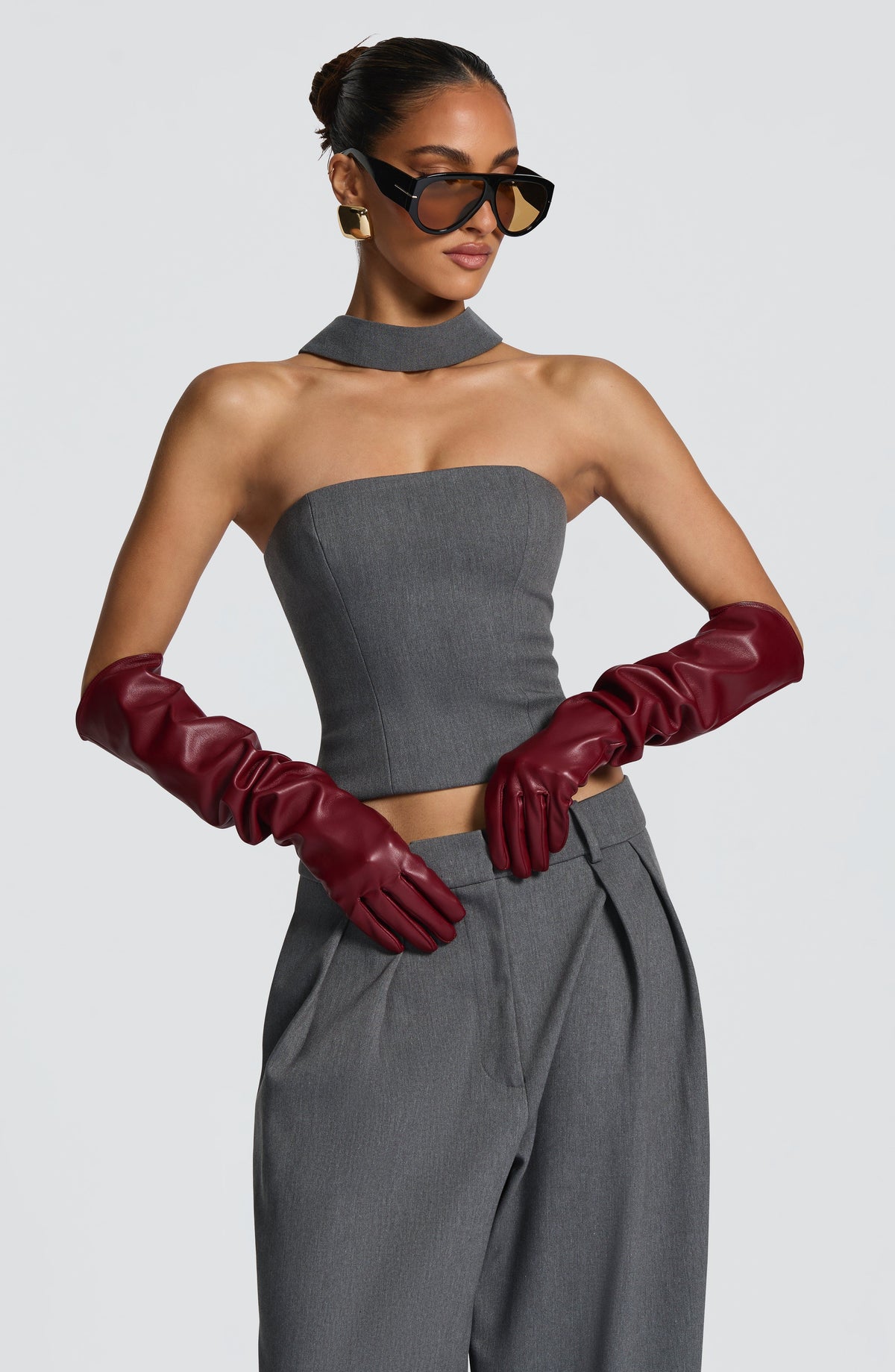Foulard Vinnie — Gris chiné