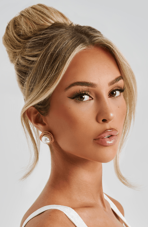 Boucles d'oreilles Davina — Doré