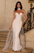 Voile col dentelle Ellie — Ivoire