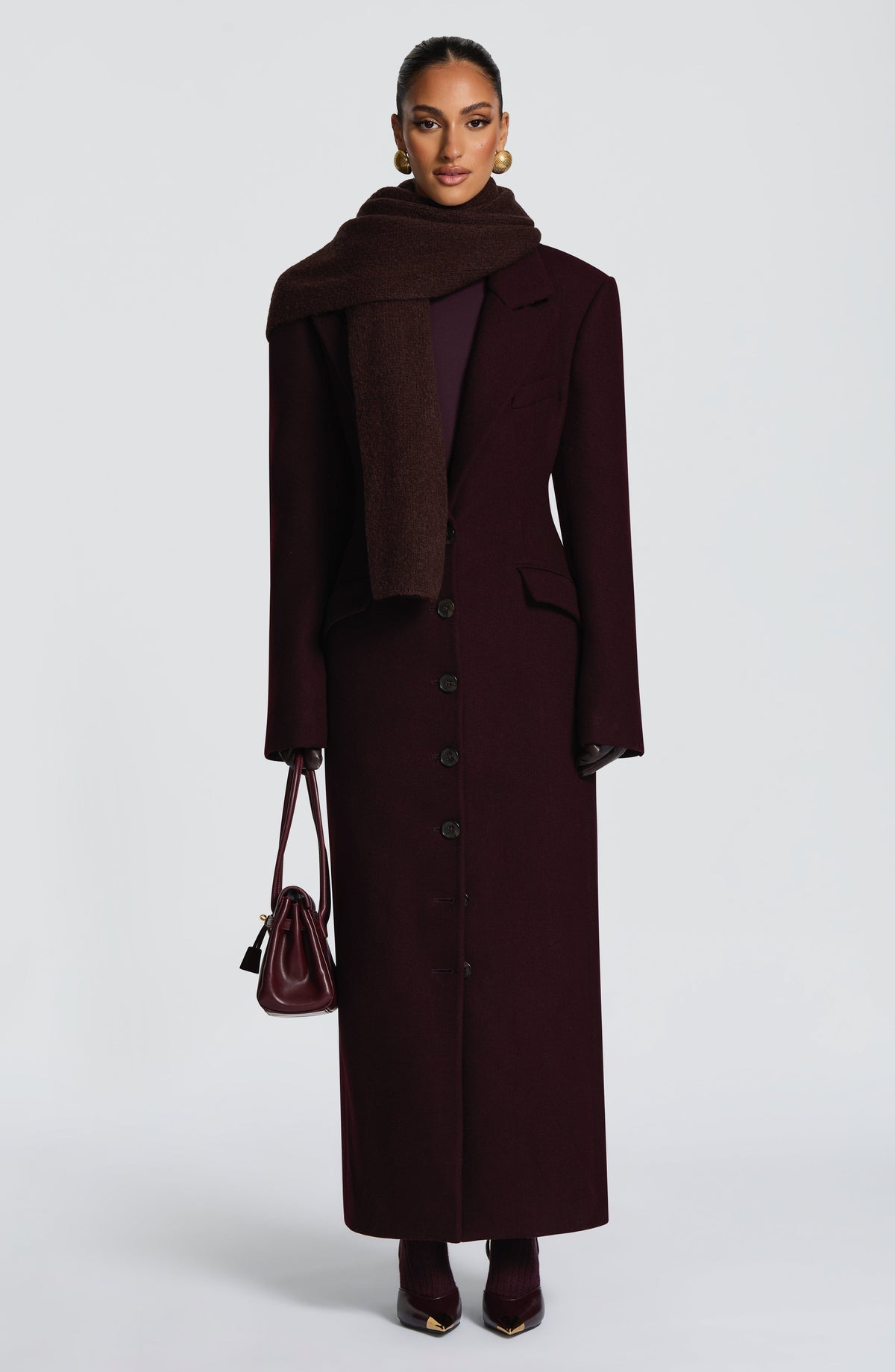 Foulard Talin — Marrone prugna