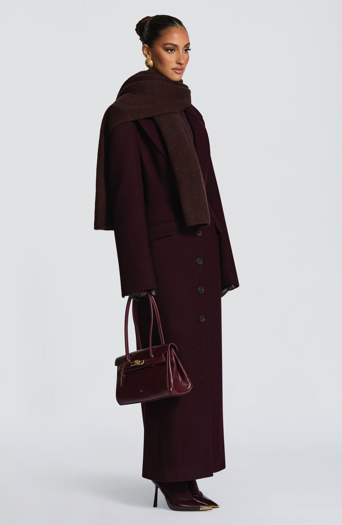 Foulard Talin — Marrone prugna