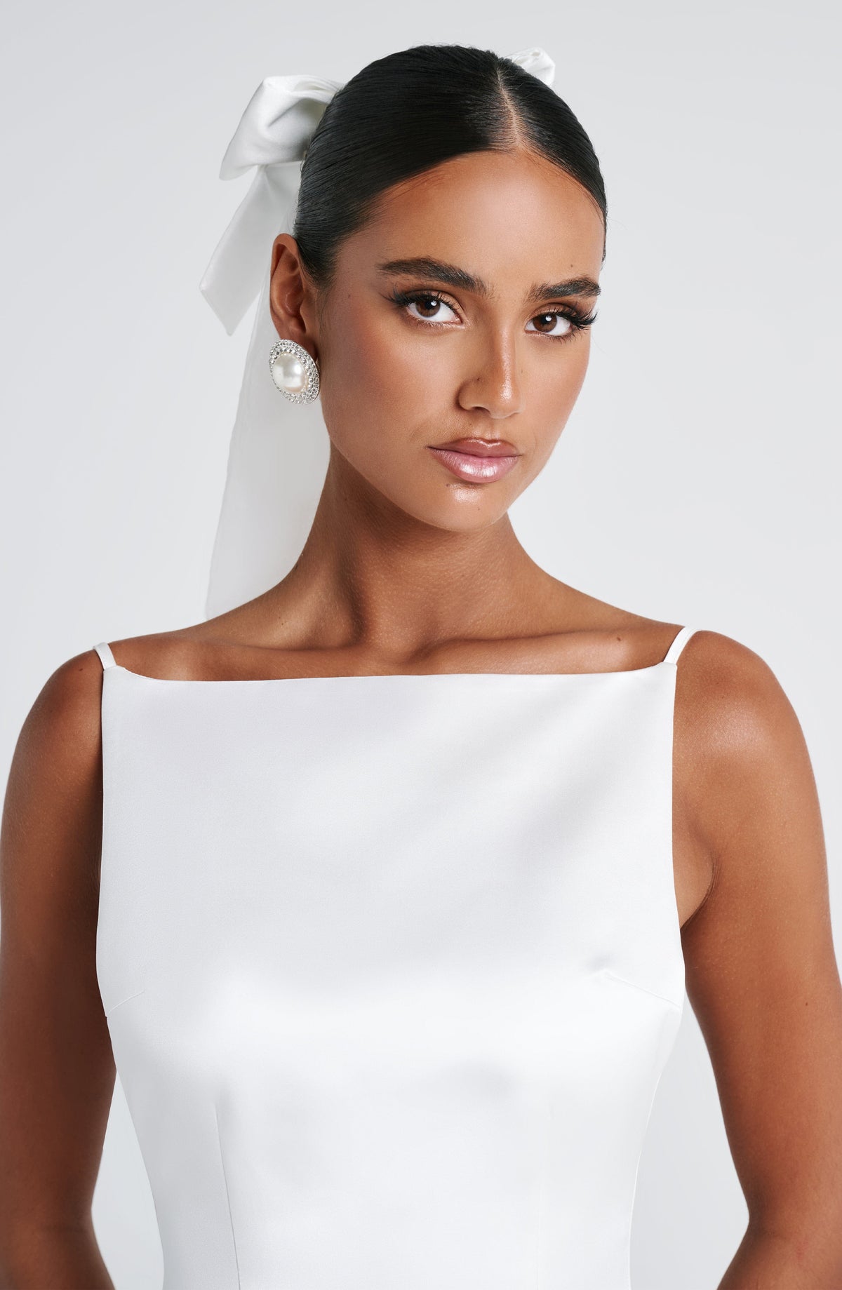 Nœud pour cheveux Sposa — Ivoire