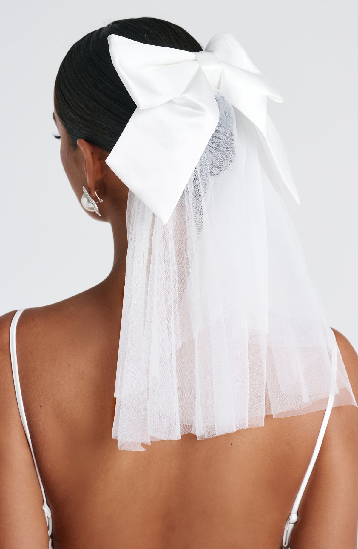 Nœud pour cheveux Sposa — Ivoire