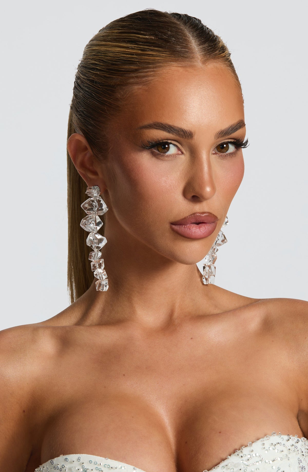 Boucles d'oreilles Lumina — Transparent