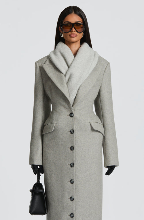 Foulard Jeanie — Gris clair