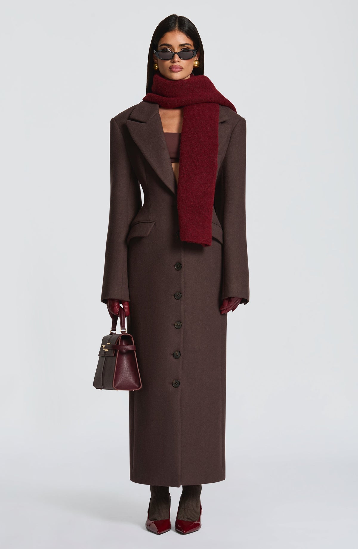 Foulard Jeanie — Burgundy