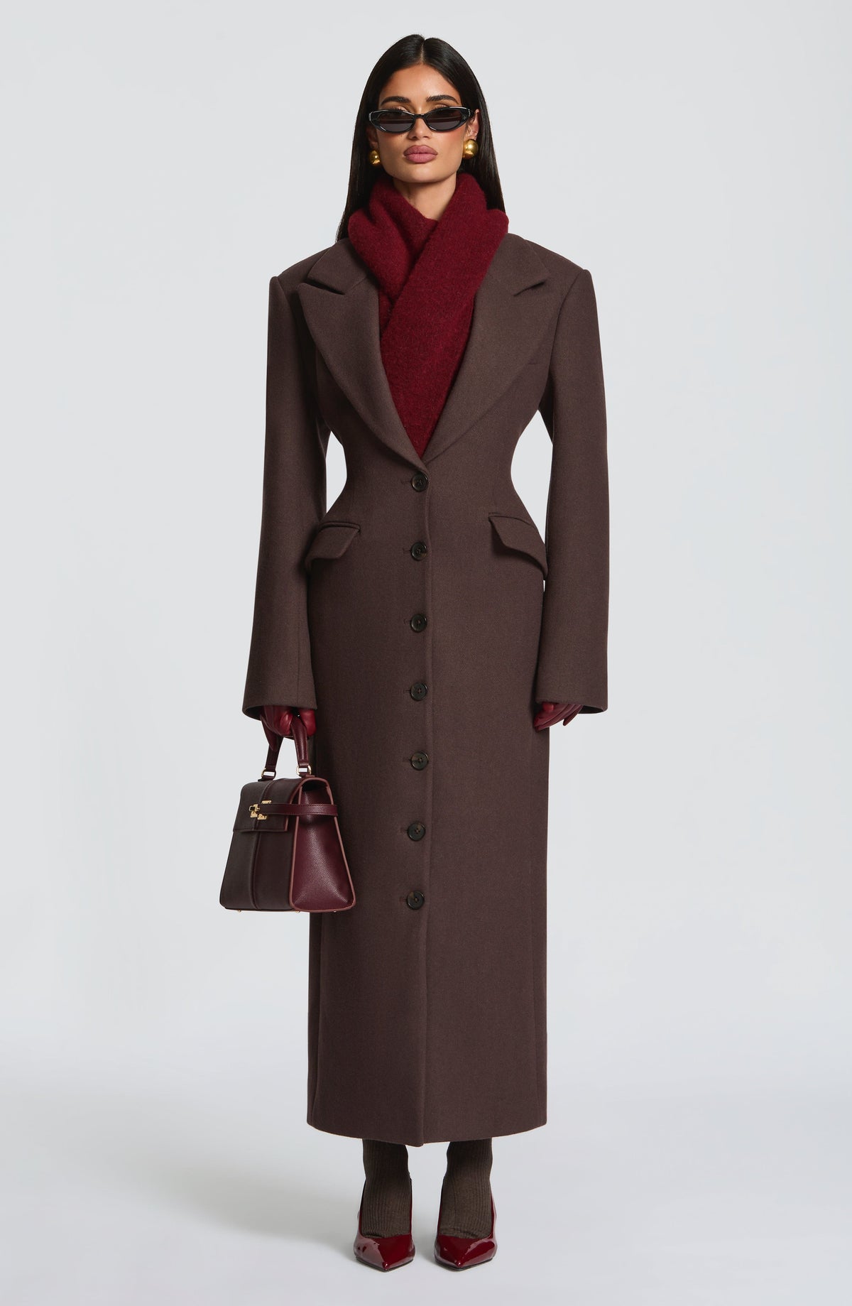 Foulard Jeanie — Burgundy