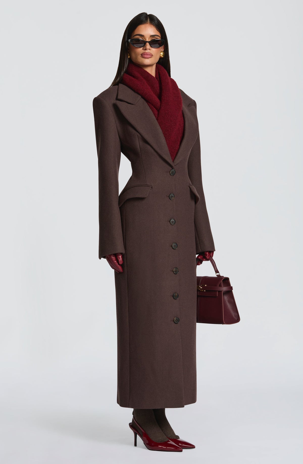 Foulard Jeanie — Burgundy