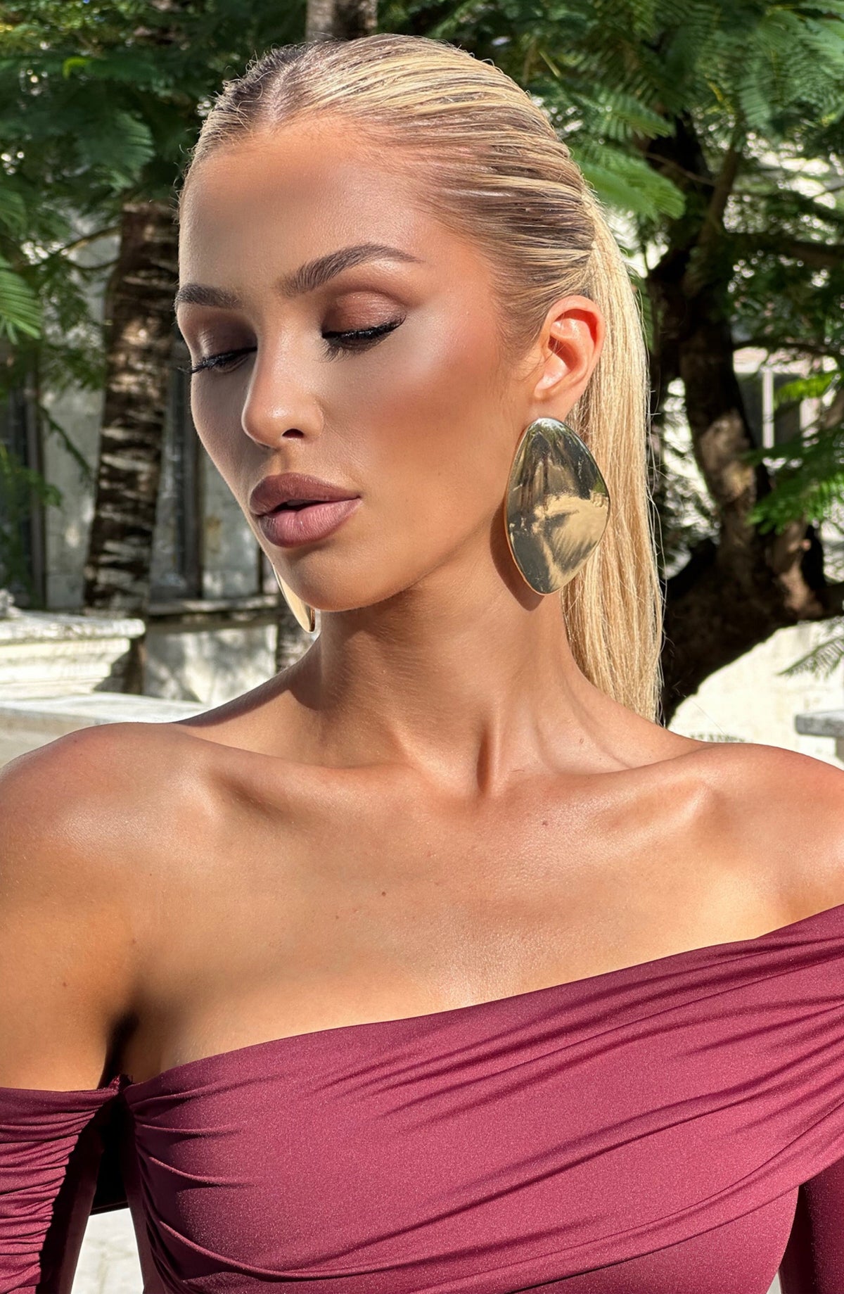 Boucles d'oreilles Yuki — Doré