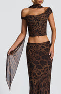 Foulard Freda — Imprimé léopard